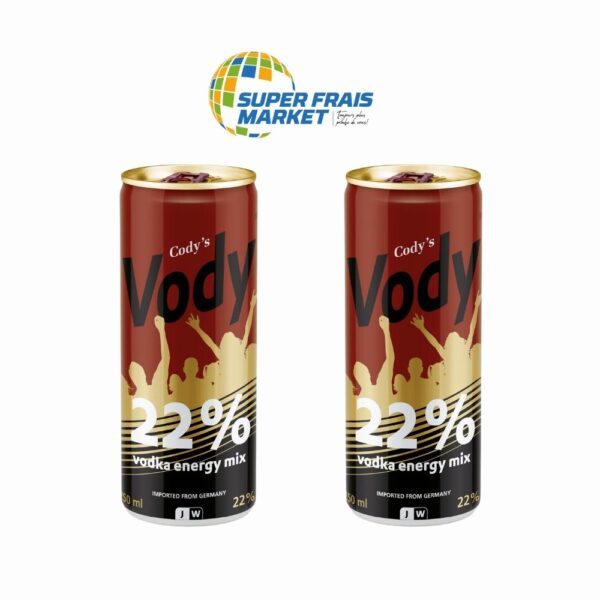 Vody Vodka Energy mix 22% 250ML