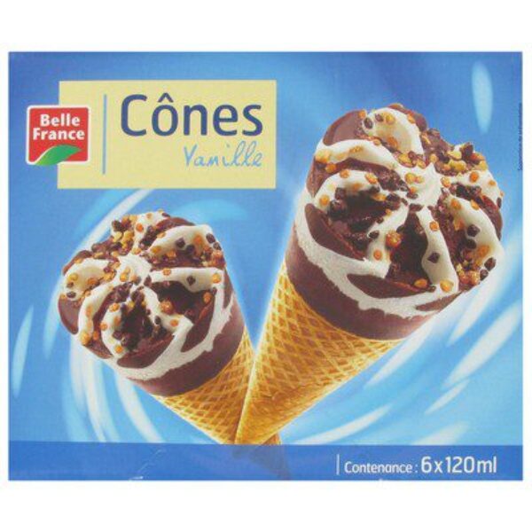 Cônes Vanille 6x120ml