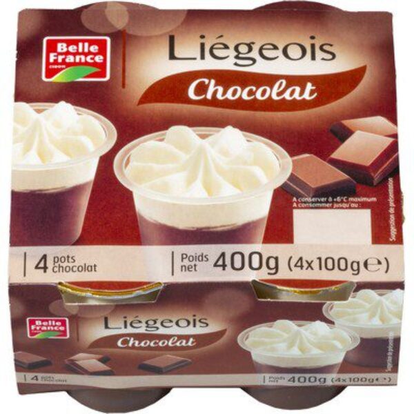 Liégeois Chocolat 4x100gr