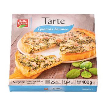 TARTE SAUMON EPINARD 400G