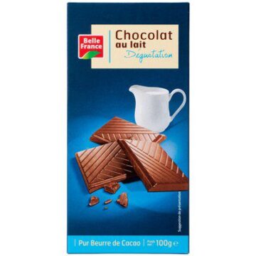 CHOCOLAT AU LAIT DEGUSTATION BELLE FRANCE 100G