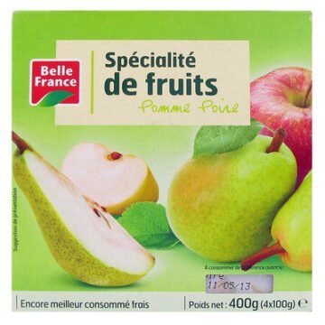 COMPOTE POMME POIRE 4x100G BF