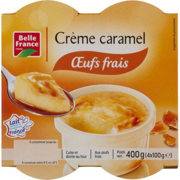 Crème Caramel Oeufs Frais 400gr
