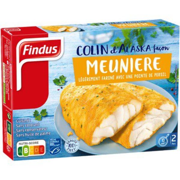 FINDUS FILETS COLINS MEUNIERE 2x125G