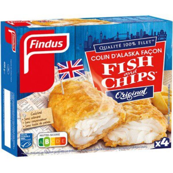 FINDUS FILETS DISH CHIPS 100G