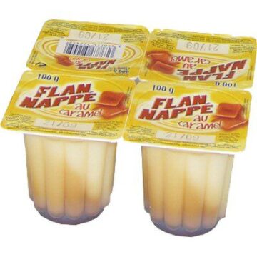 FLAN VANILLE NAPPE CARAMEL BF 4x100G