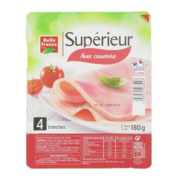 JAMBON CUIT SUP 180G BF