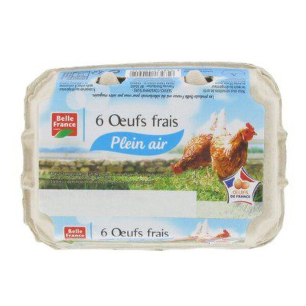 Oeuf moyen Plein Air x6