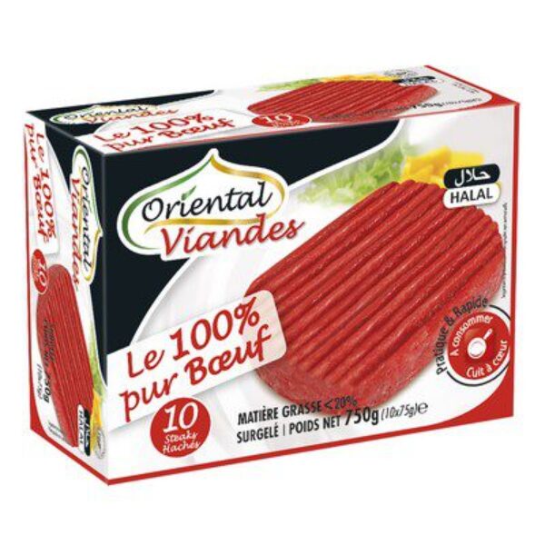 Steak Haché Boeuf Oriental Halal 750g